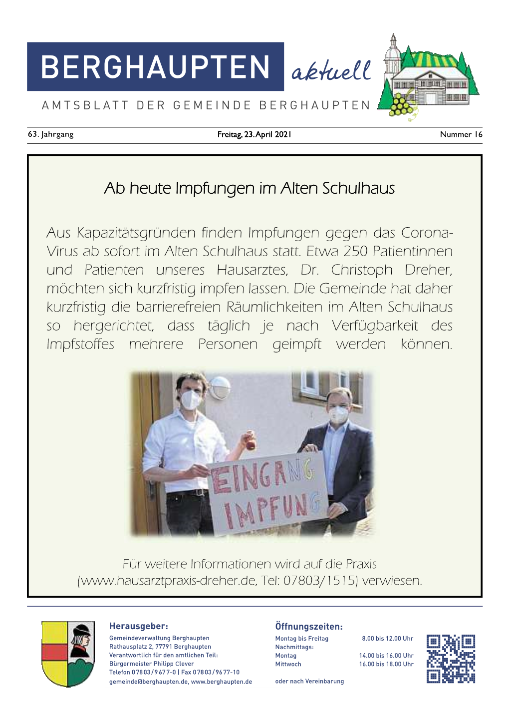 Zum Amtsblatt KW16 2021