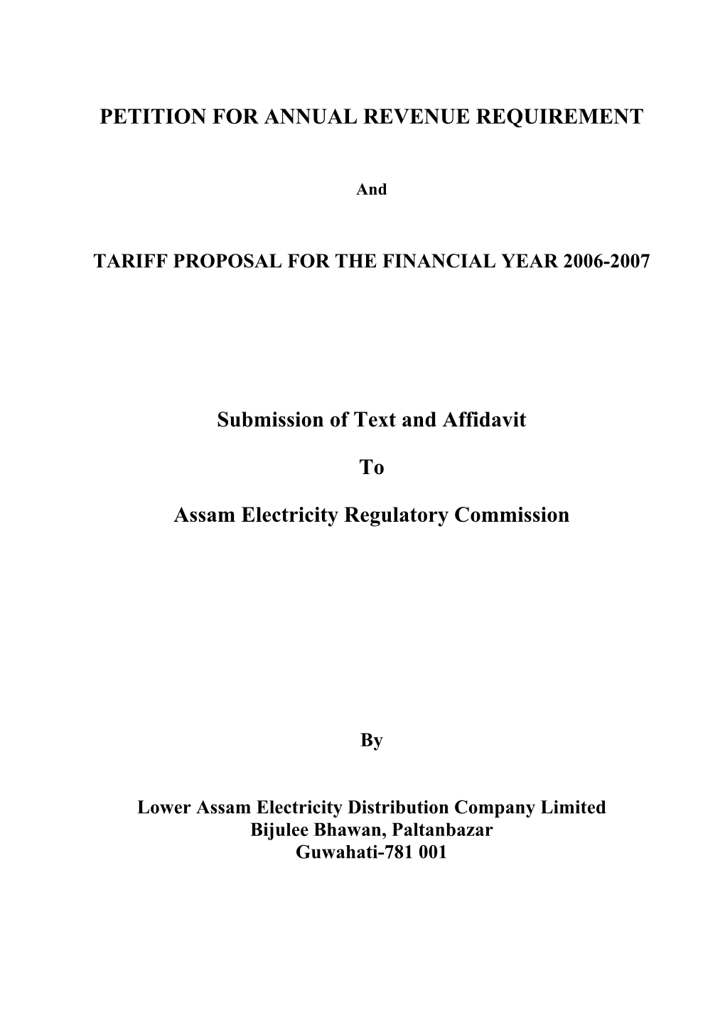 Lower Assam Electricity Distribution Company Limited (LAEDCL)