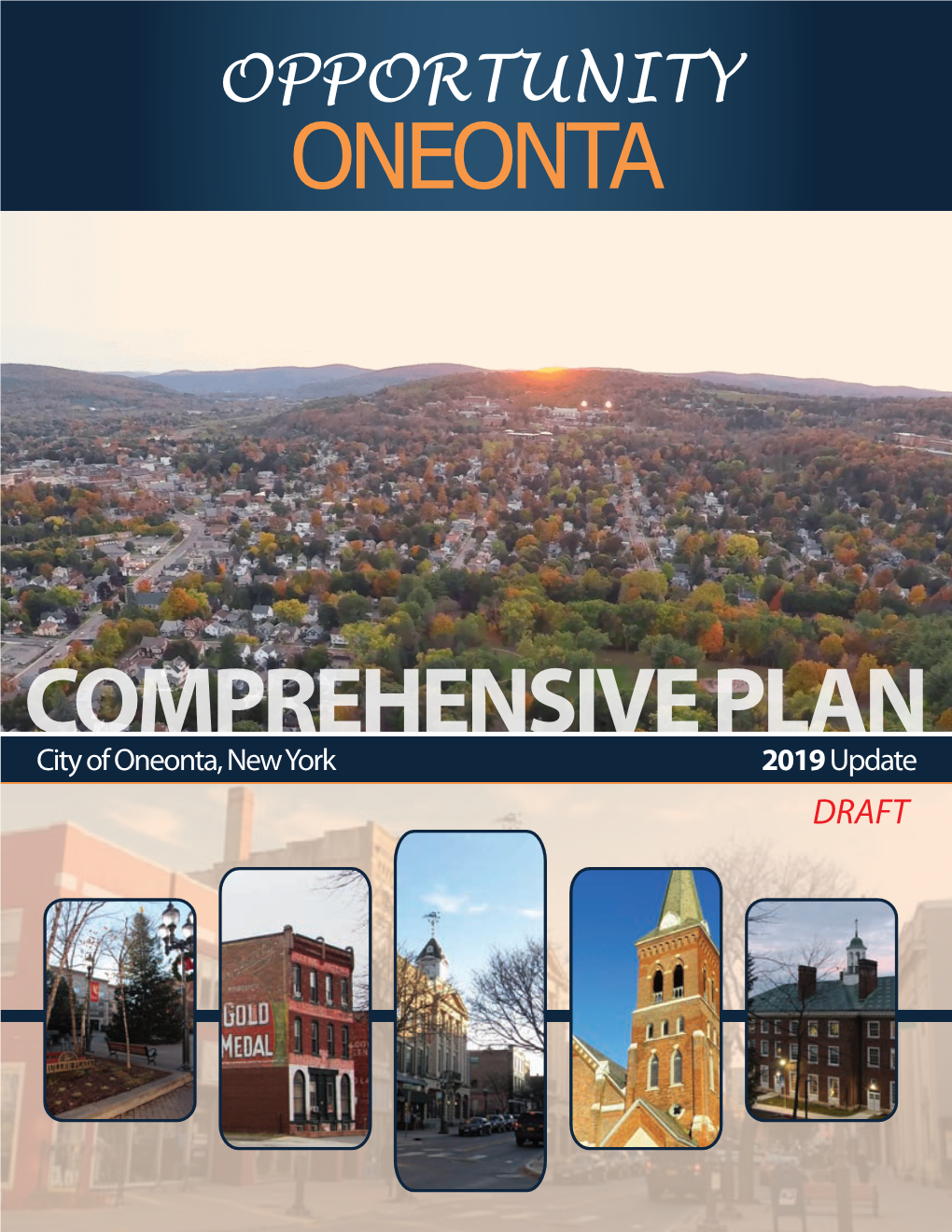Cover with Draft- Oneonta Comp Plan