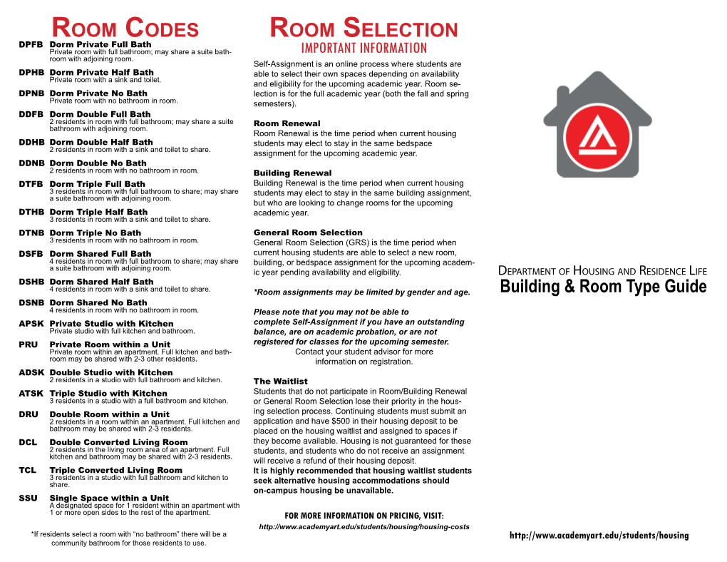 Building & Room Type Guide