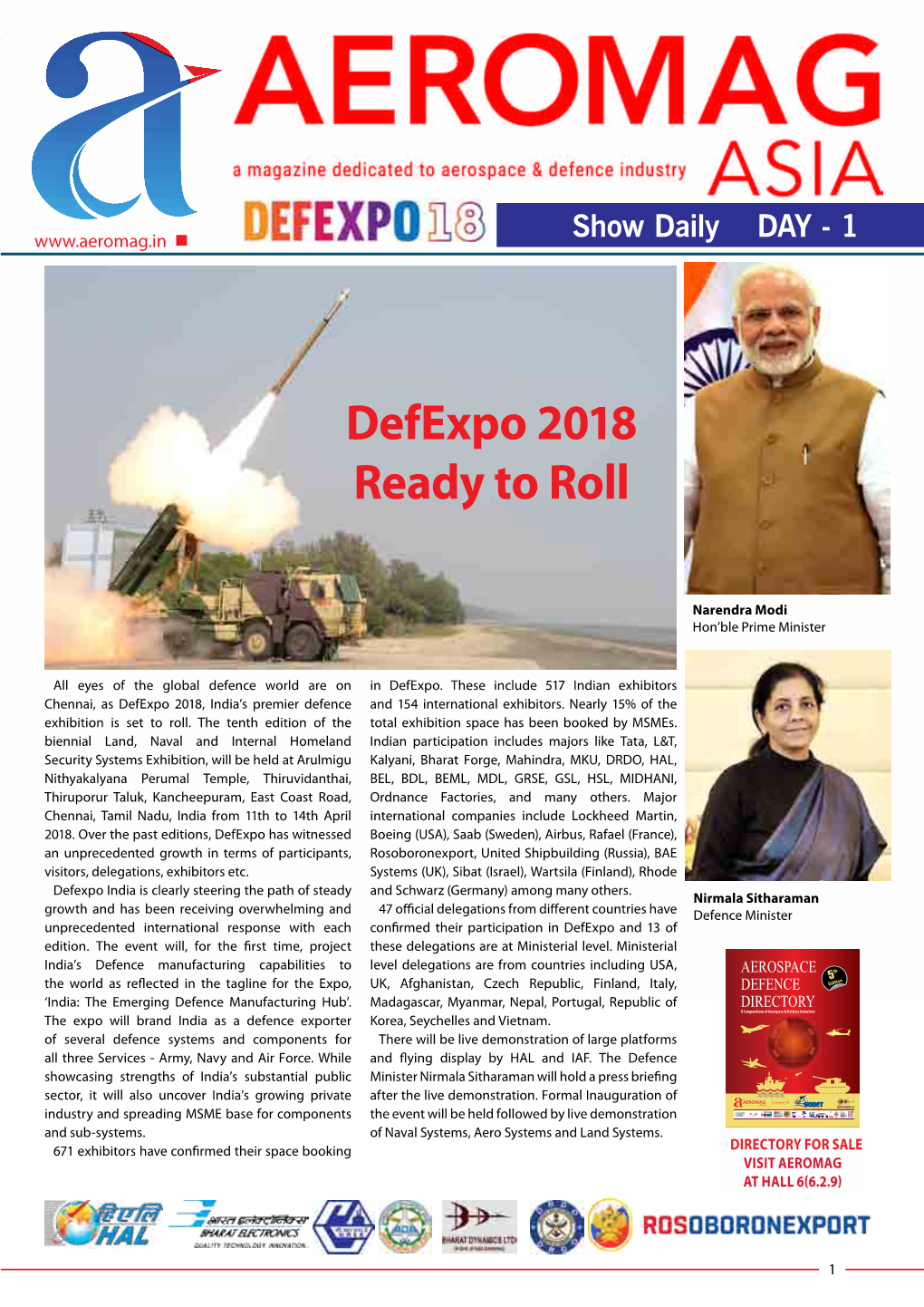 Defexpo 2018 Ready to Roll