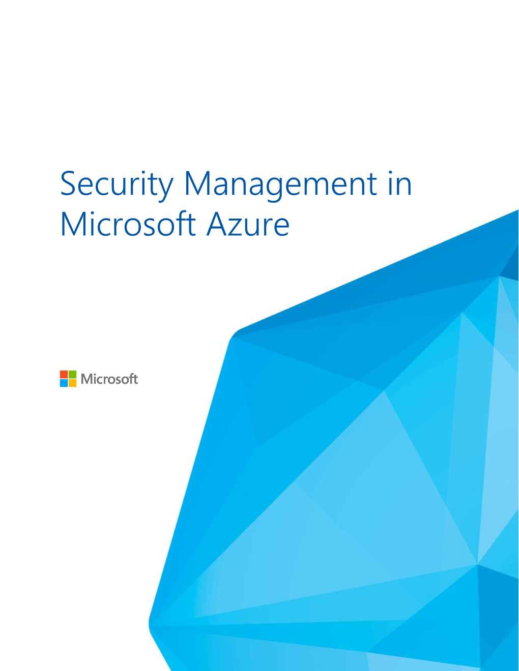 Security Management in Microsoft Azure