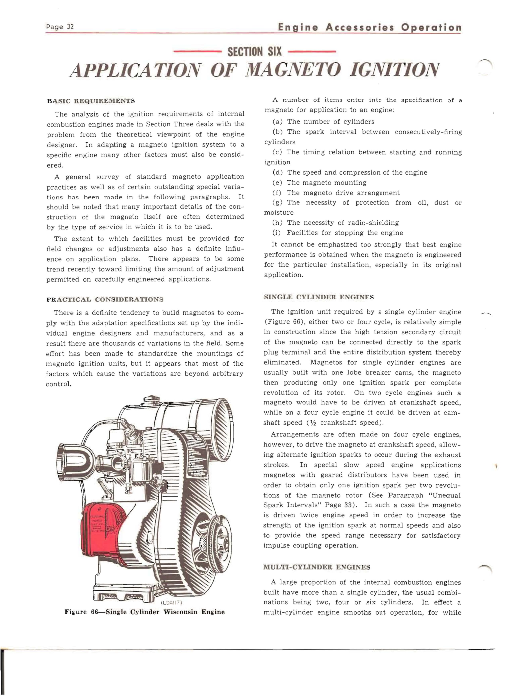 Application of Magneto Ignition