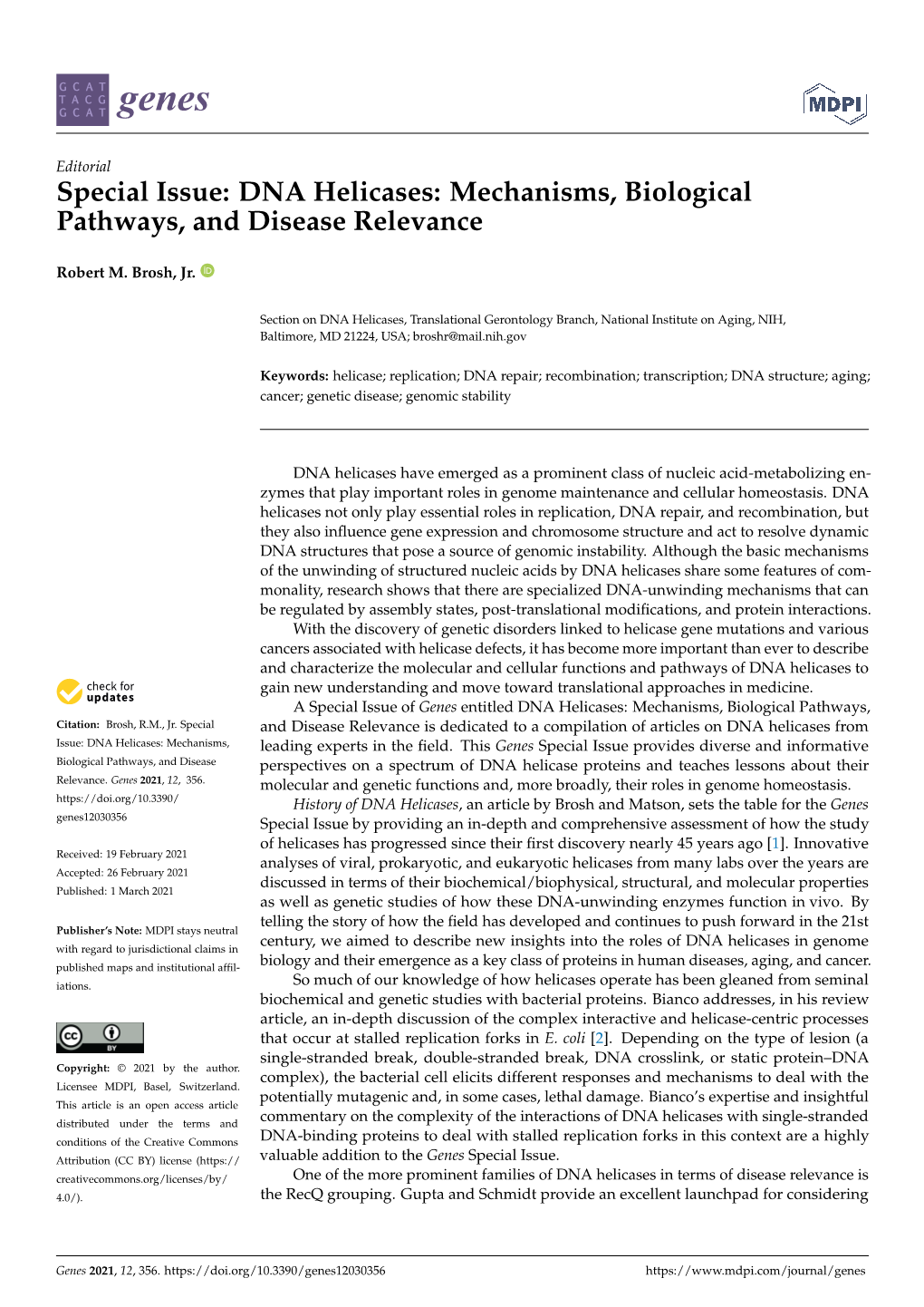 DNA Helicases: Mechanisms, Biological Pathways, and Disease Relevance