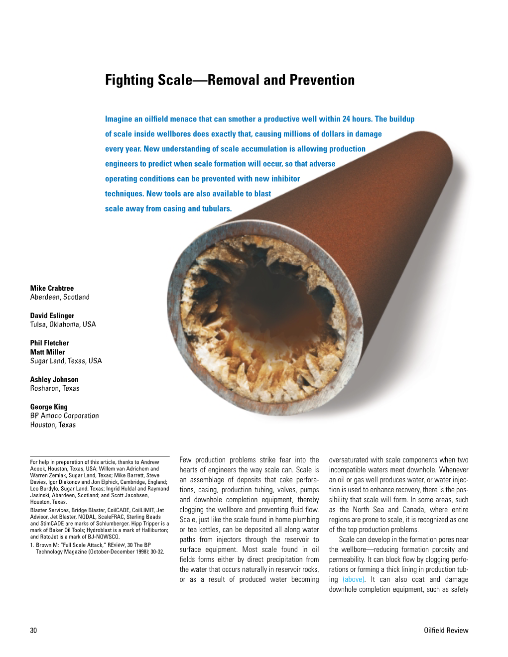 Fighting Scale—Removal and Prevention