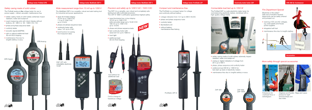 Connectable Load Test up to 1050 W Safety Casing Made of Solid Rubber