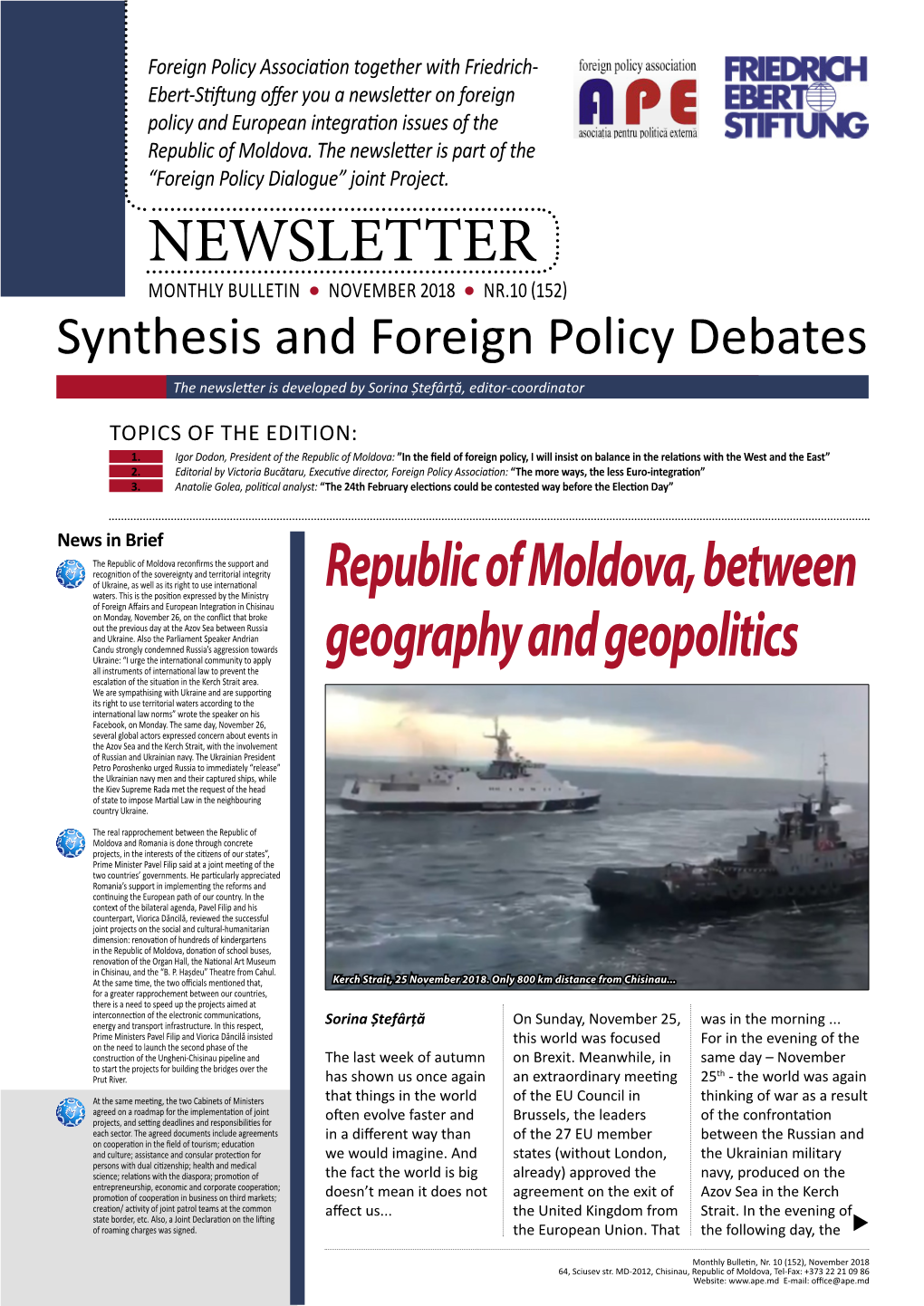 Republic of Moldova, Between Geography and Geopolitics