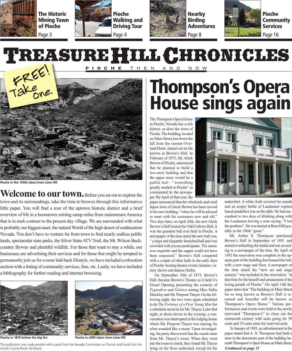 Thompson's Opera House Sings Again