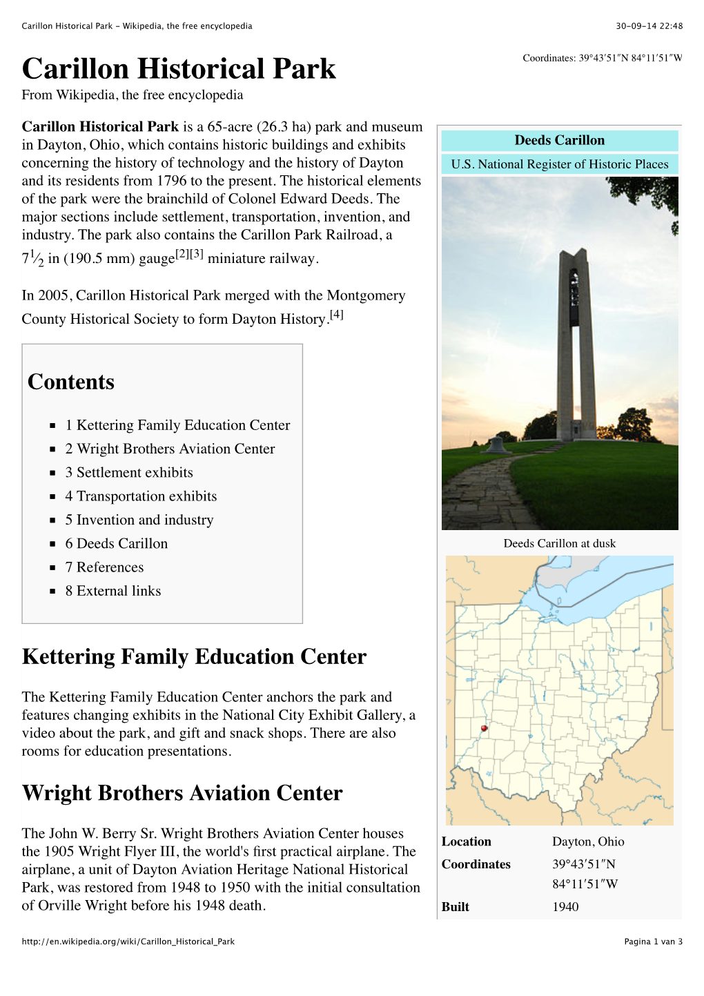 Carillon Historical Park