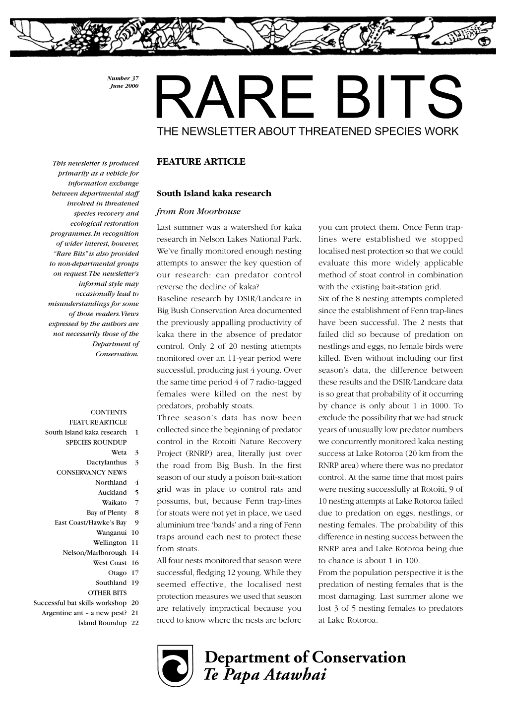 Rare Bits 37, June 2000