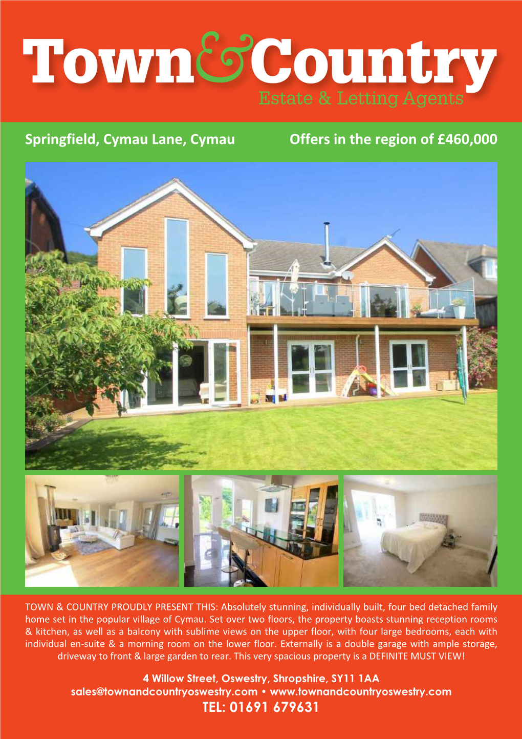 Springfield, Cymau Lane, Cymau Offers in the Region of £460,000