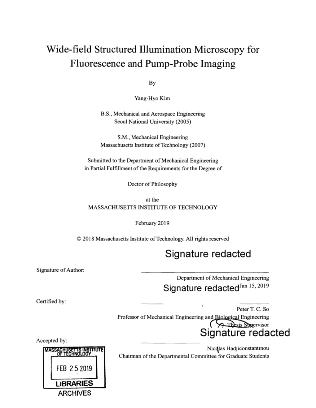 Wide-Field Structured Illumination Microscopy for Fluorescence and Pump-Probe Imaging