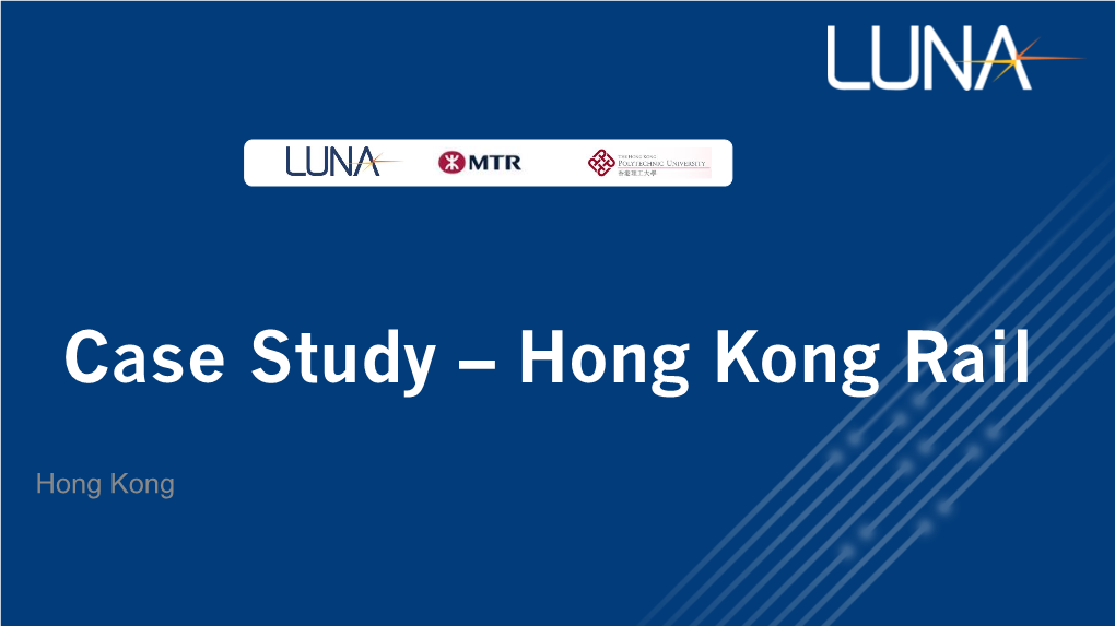 Hong Kong Rail Case Study