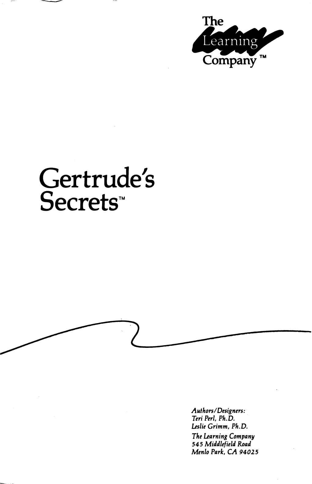 Gertrude's Secrets'"