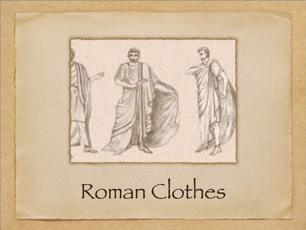 Roman Clothing and Hairstyles.Pdf