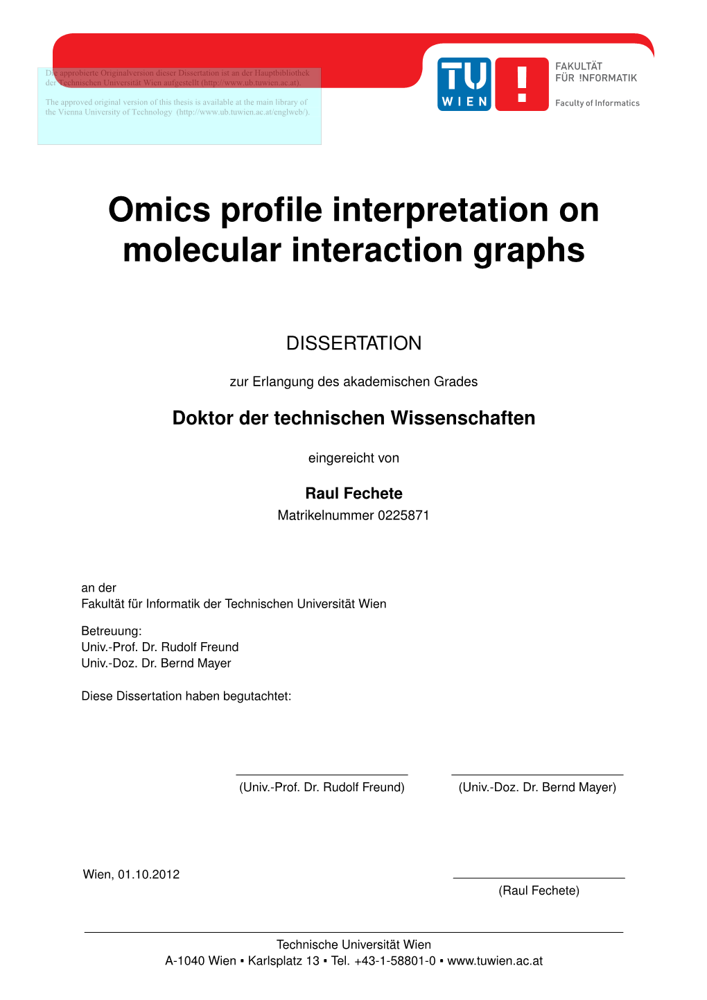 Omics Profile Interpretation on Molecular Interaction