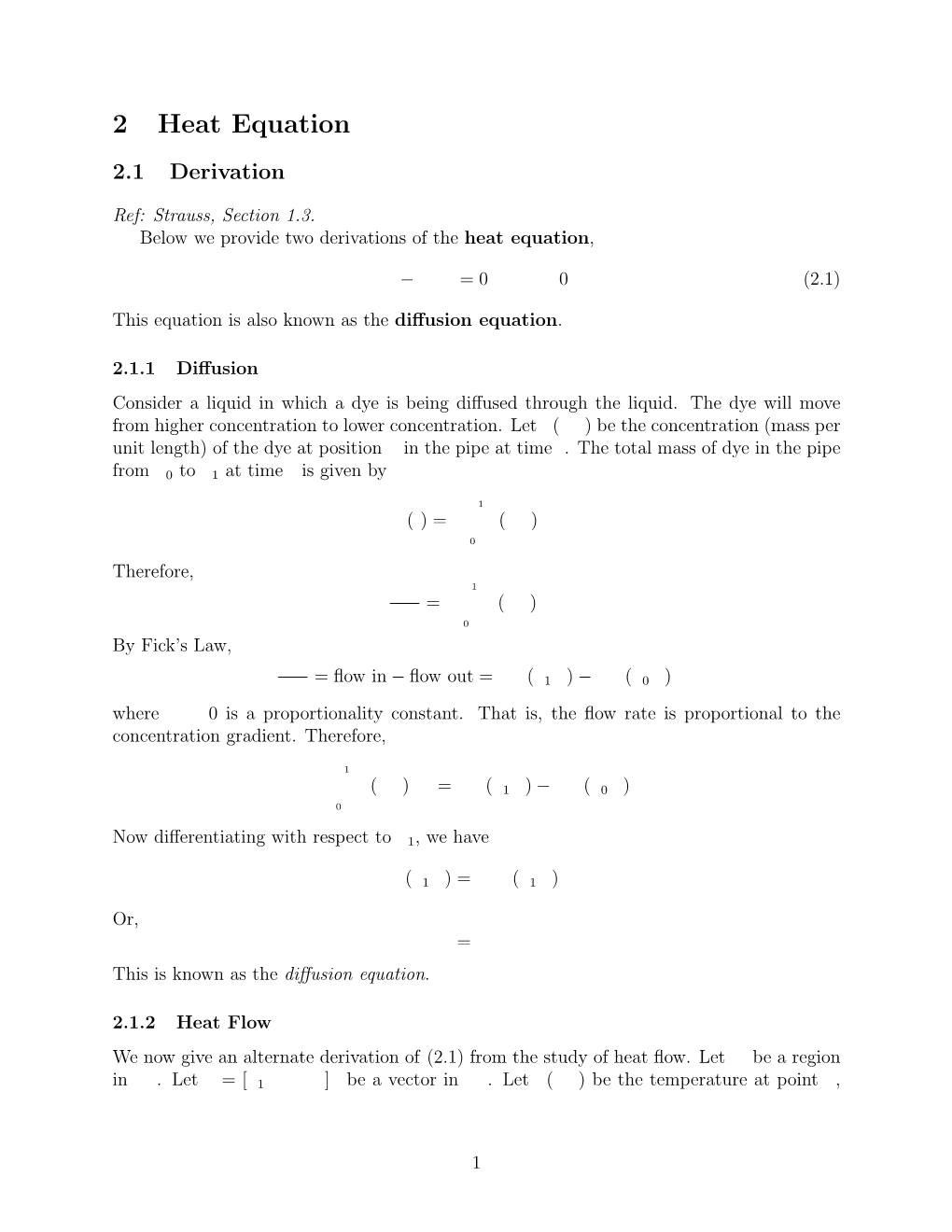 2 Heat Equation