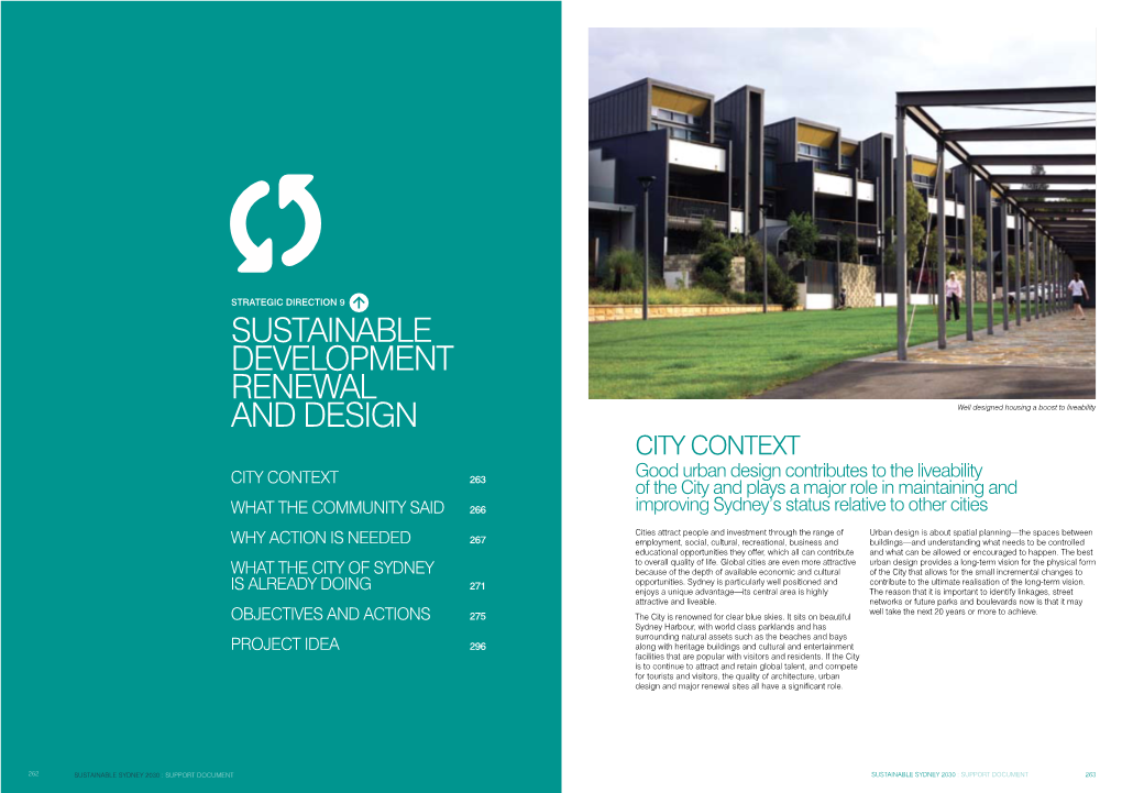 SUSTAINABLE Development RENEWAL and Design