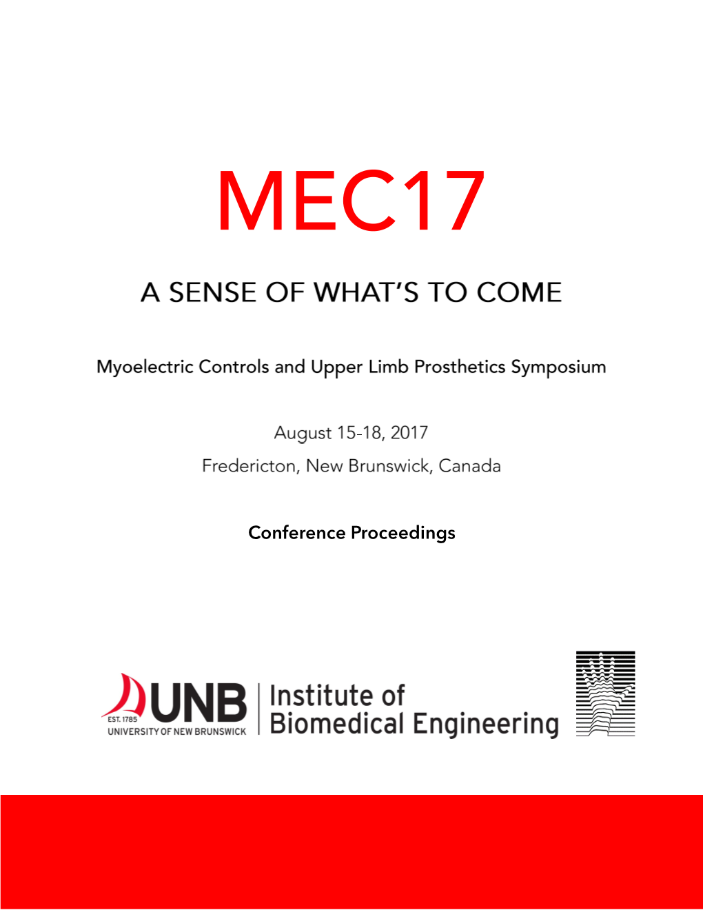 Conference Proceedings ISBN: 978-1-55131-190-6 Welcome to MEC17