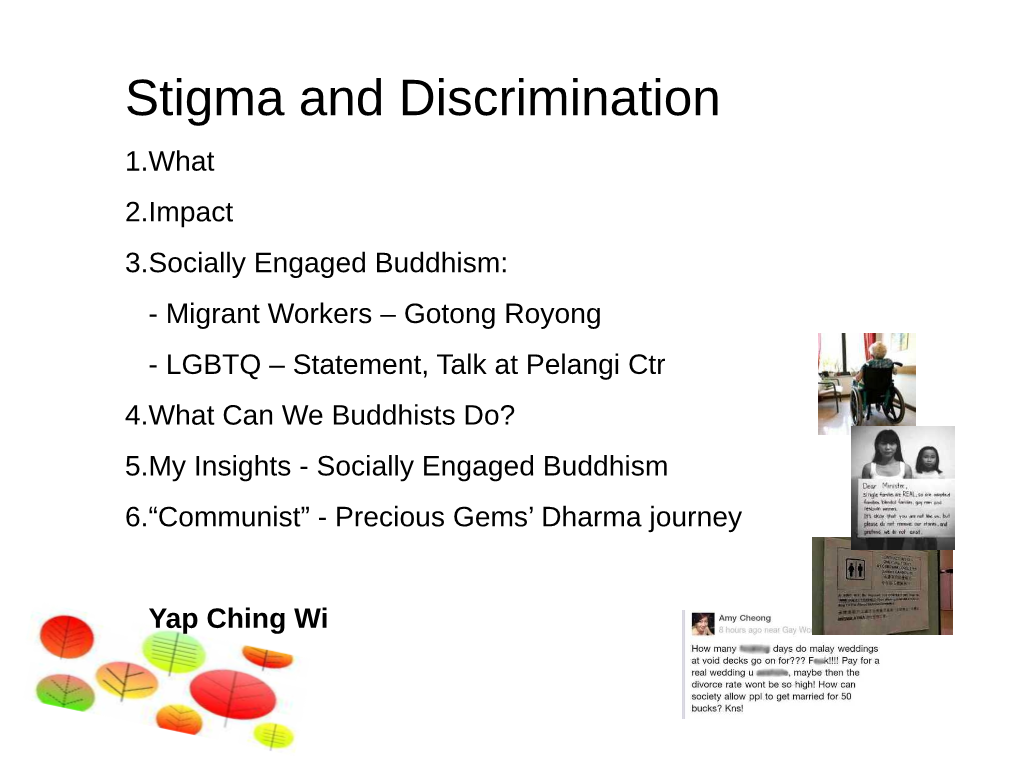 Stigma and Discrimination