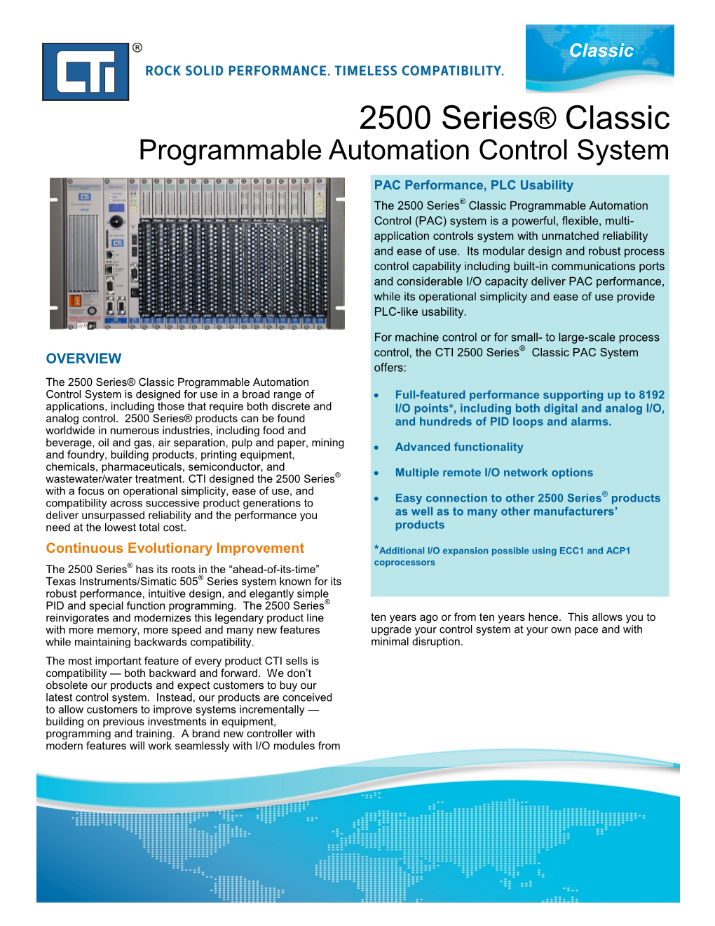 2500 Series® Classic Programmable Automation Control System