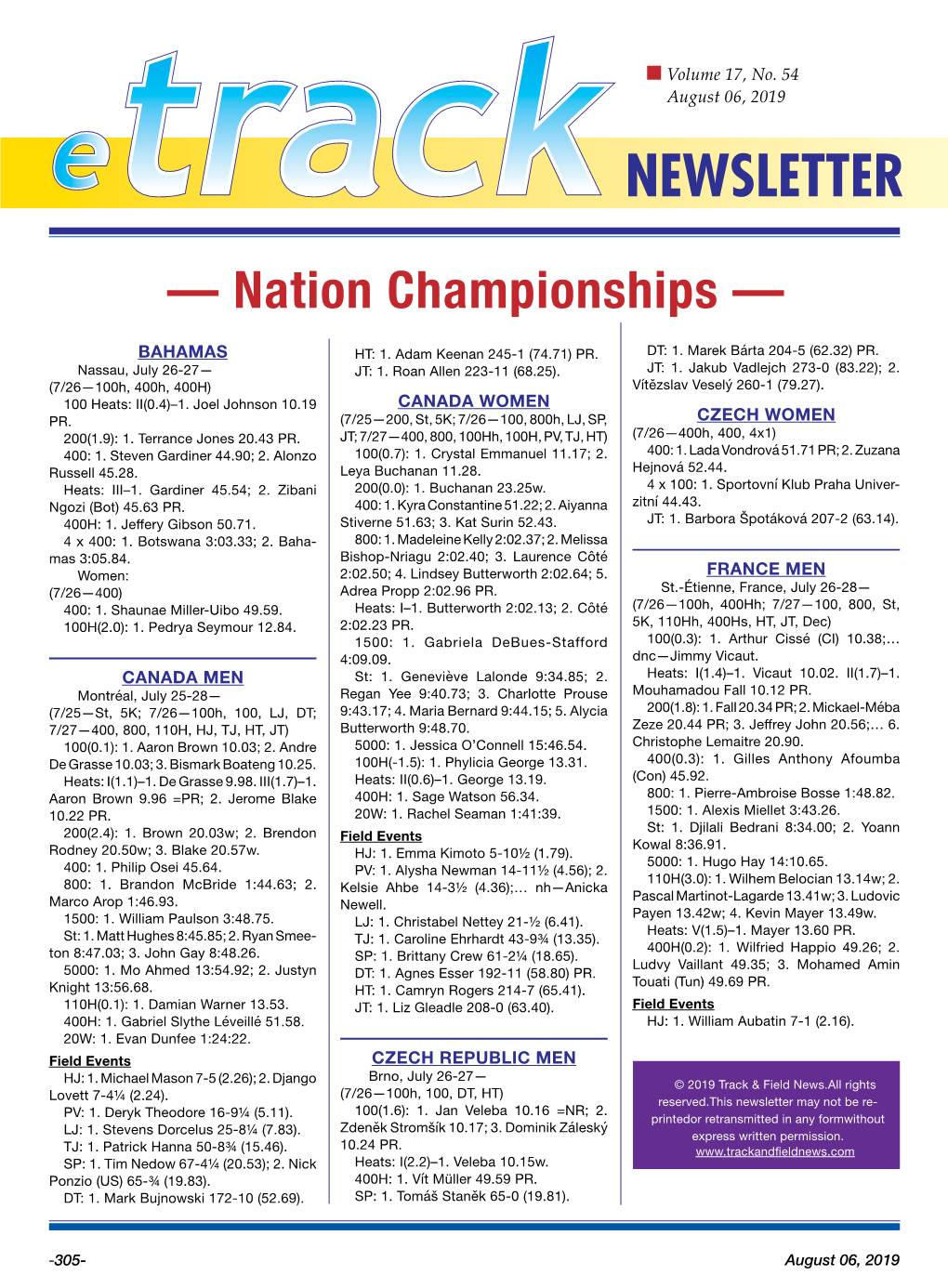 — Nation Championships —