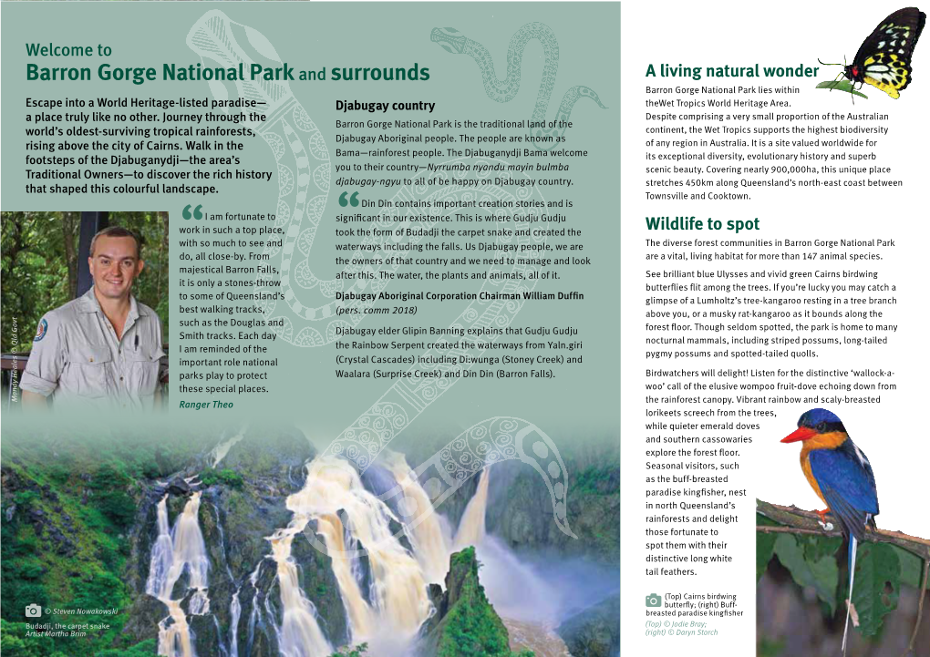 Barron Gorge National Park and Surrounds Discovery Guide (PDF, 2.7MB)