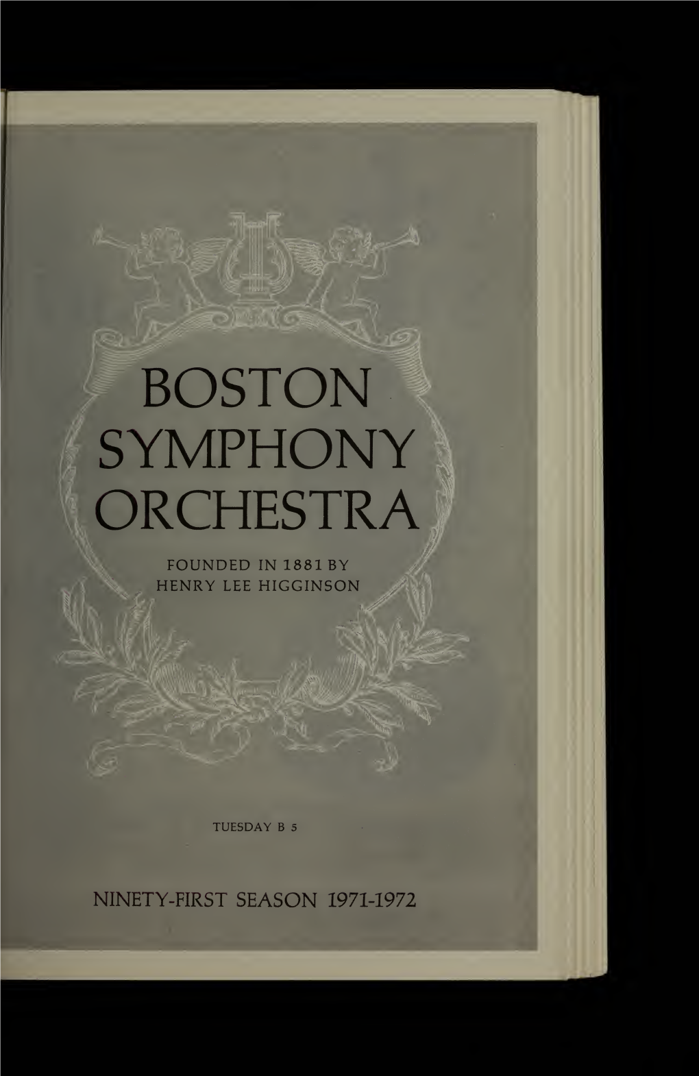 Boston Symphony Orchestra Concert Programs, Season 91, 1971-1972