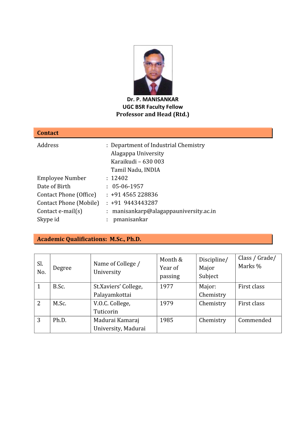 Dr P. Manisankar 19-9-17