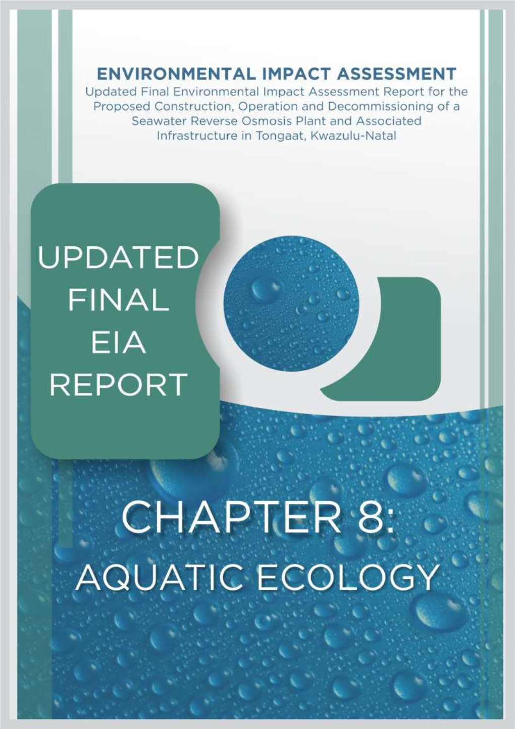 Chapter 8, Aquatic Ecology: Rivers and Wetlands, Pg I