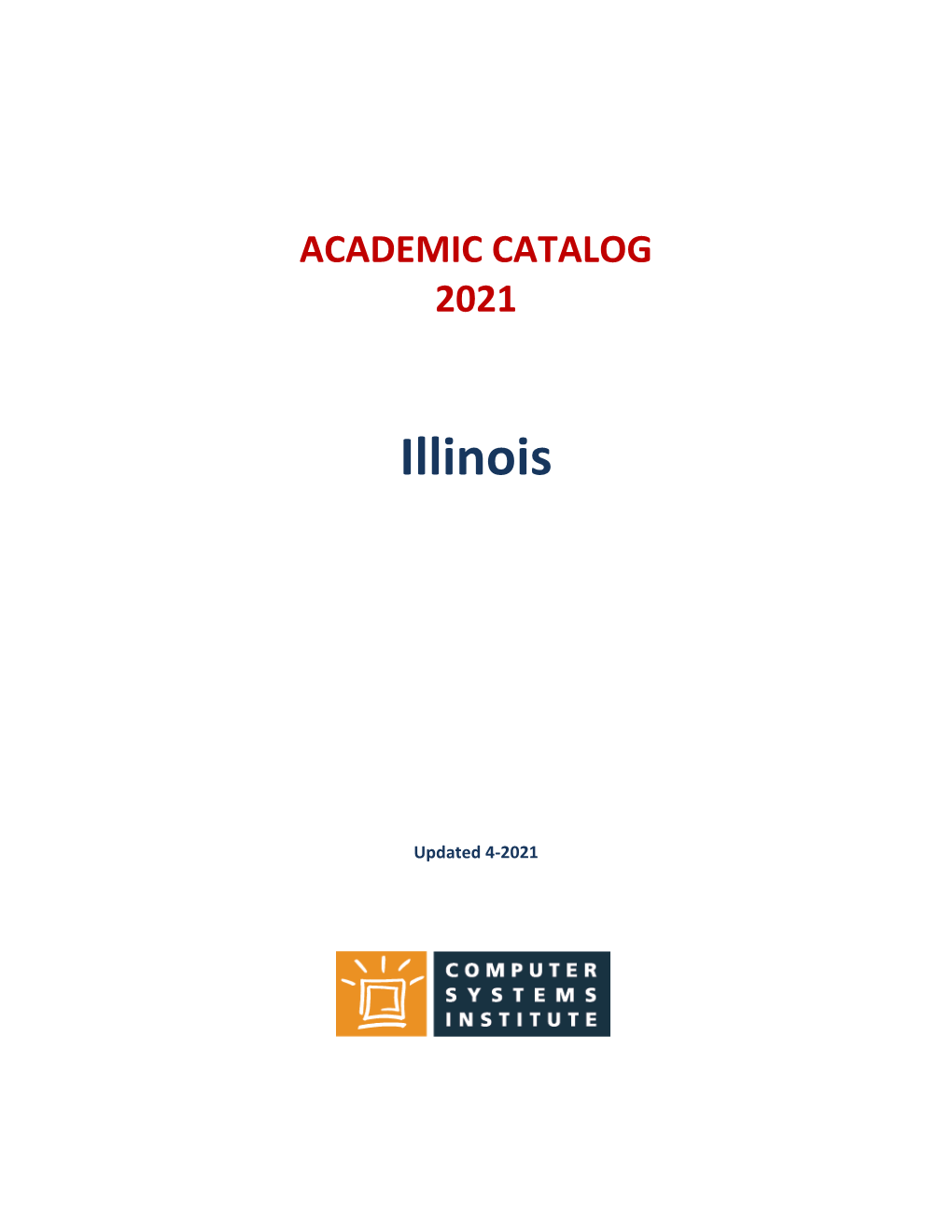 Academic Catalog 2021
