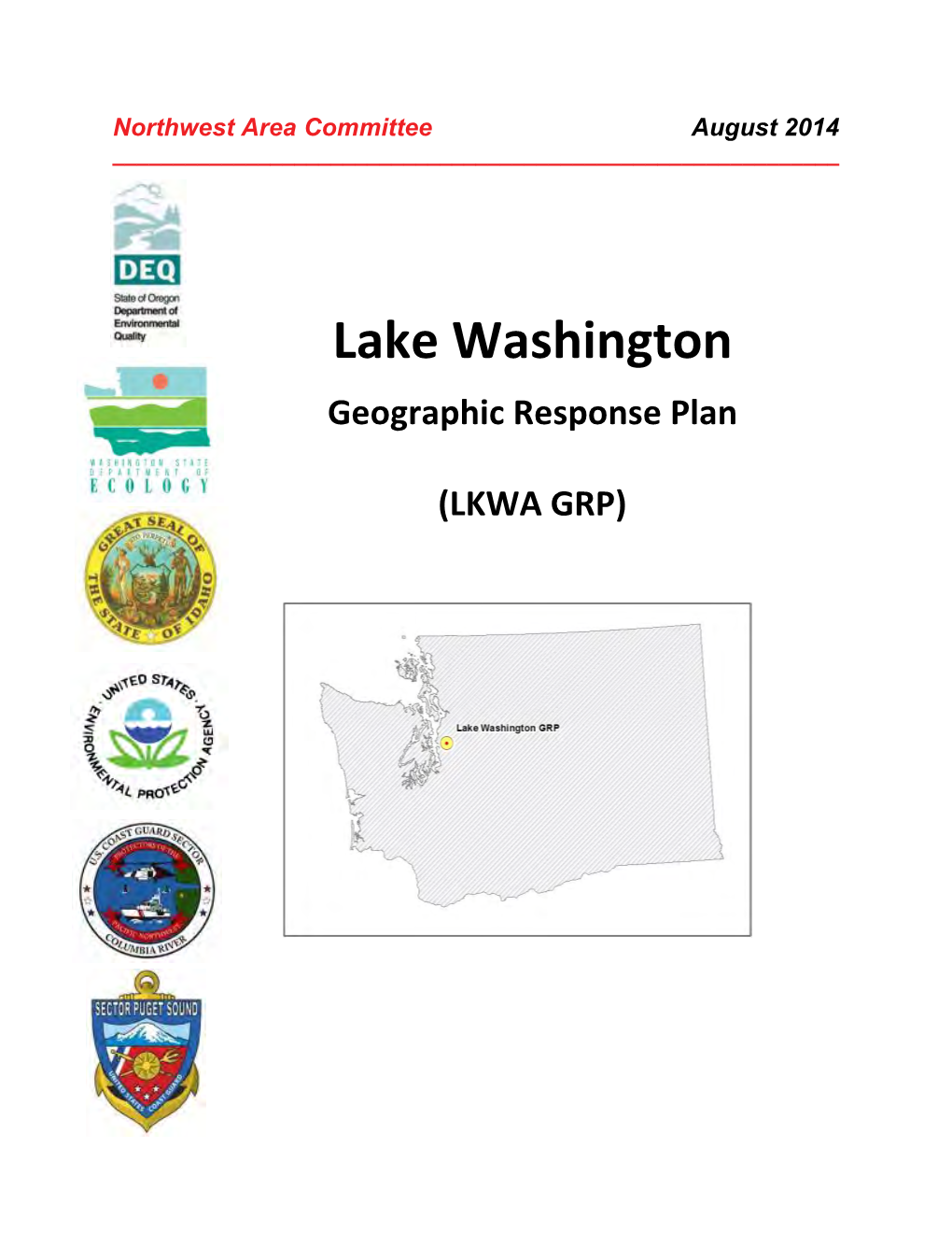 Lake Washington Geographic Response Plan