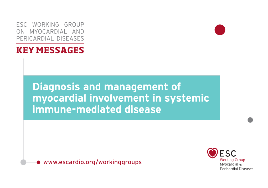 Diagnosis and Management of Myocardial Involvement in Systemic Immune-Mediated Disease