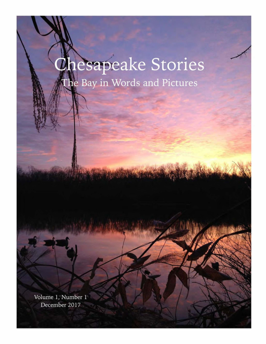 Chesapeake Stories Magazine Volume 1, Number 1 December 2017