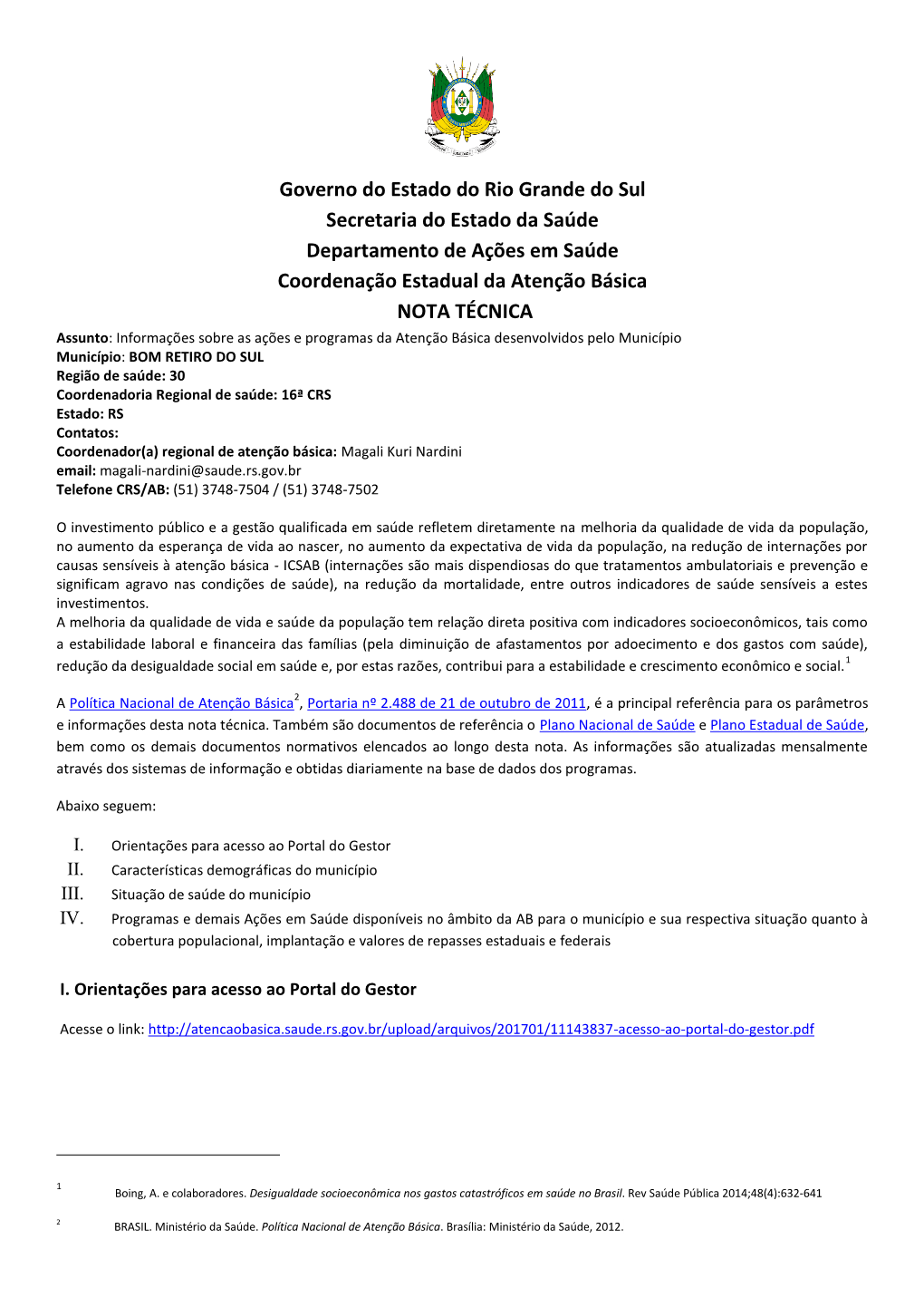 Governo Do Estado Do Rio Grande Do Sul Secretaria Do Estado Da Saúde