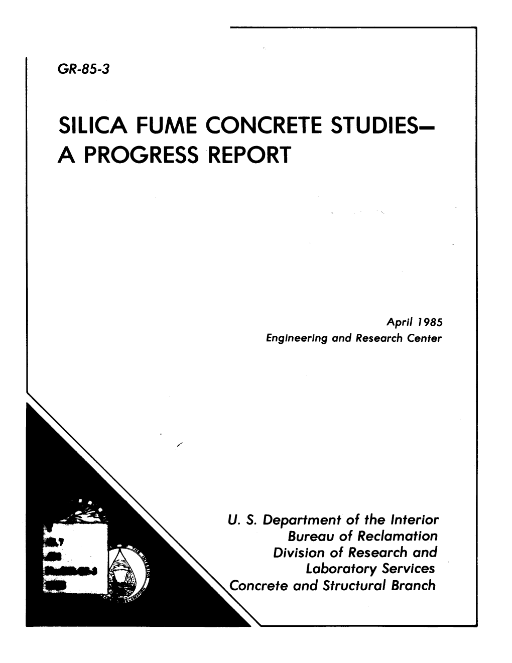 Silica Fume Concrete Studies- a Progress Report