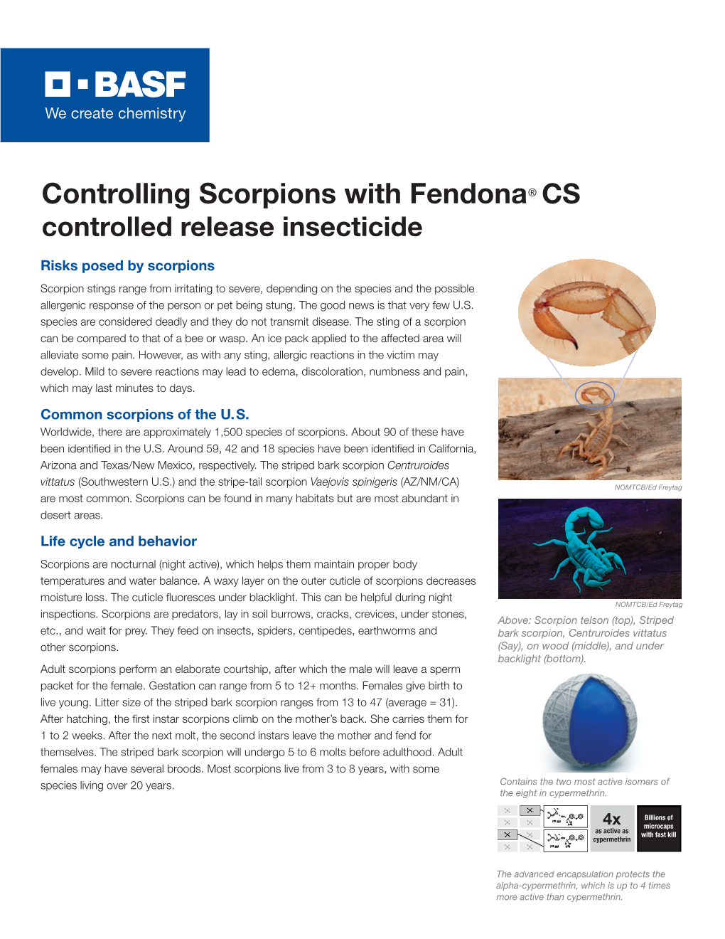Fendona CS Scorpions Tech Bulletin