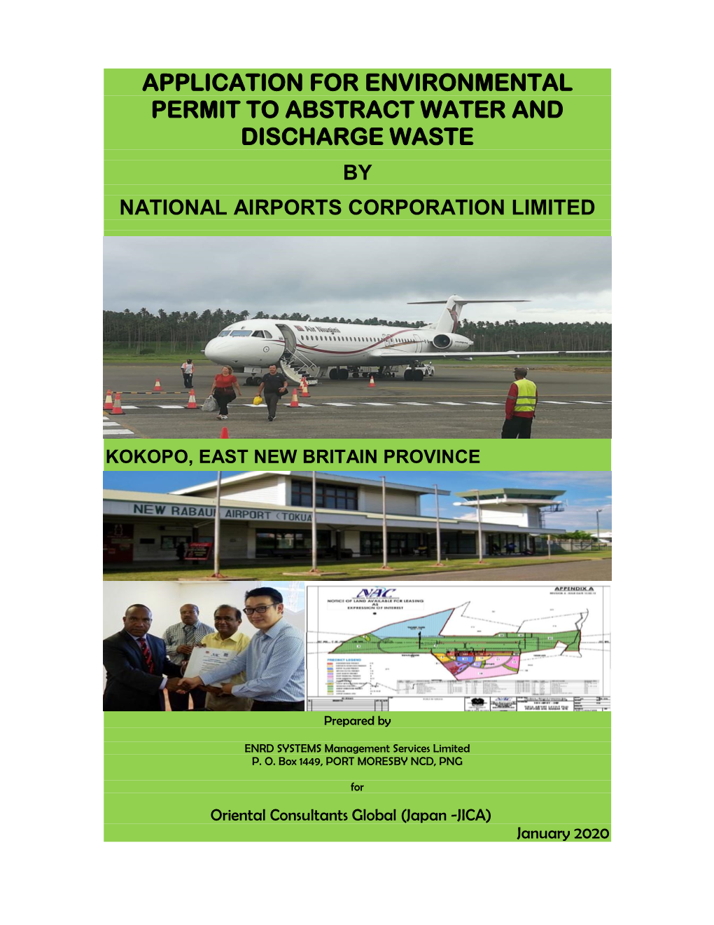 Application for Environmental Permit to Abstract Water and Discharge Waste