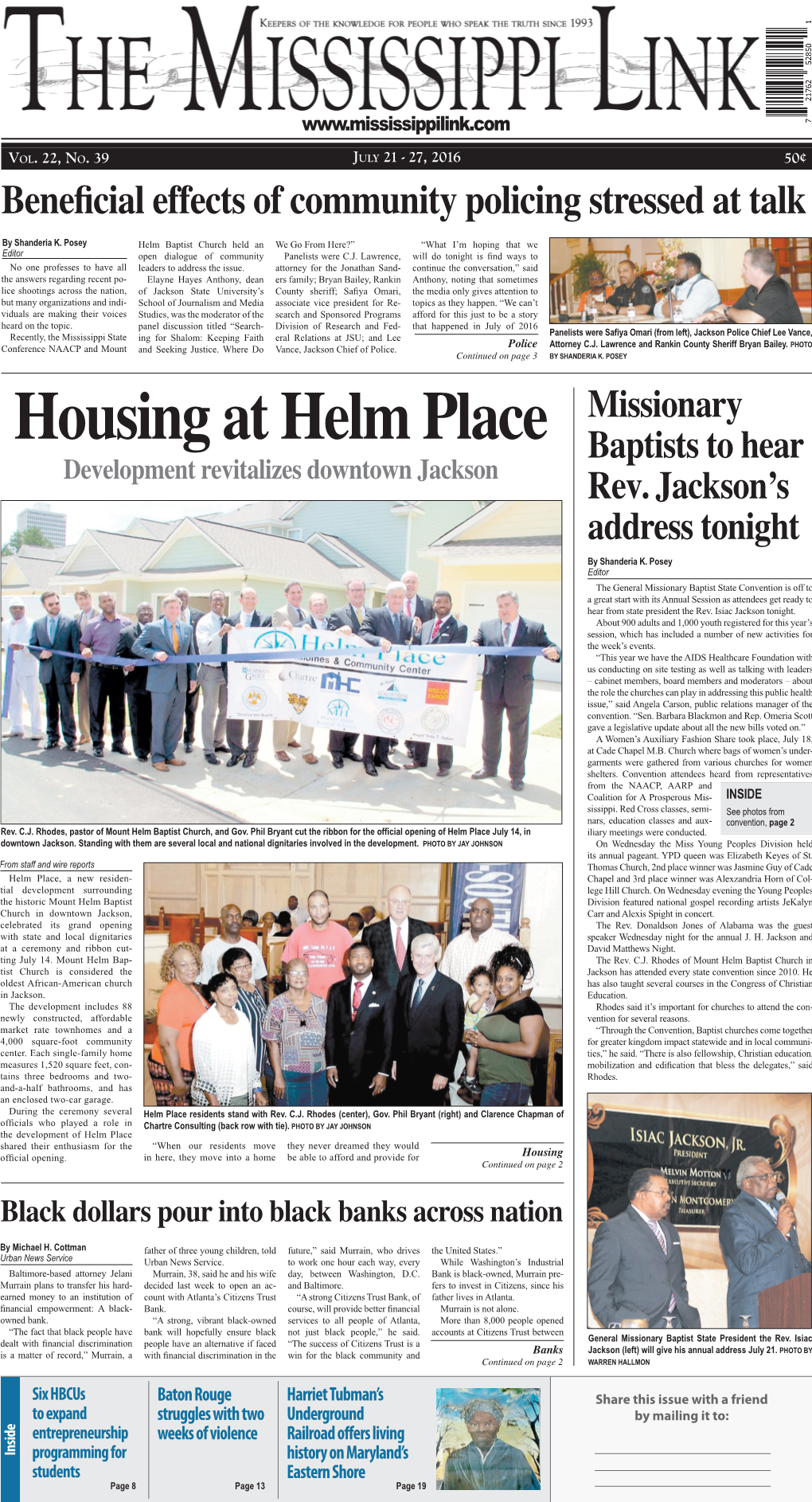 Housing at Helm Place Baptists to Hear Development Revitalizes Downtown Jackson Rev