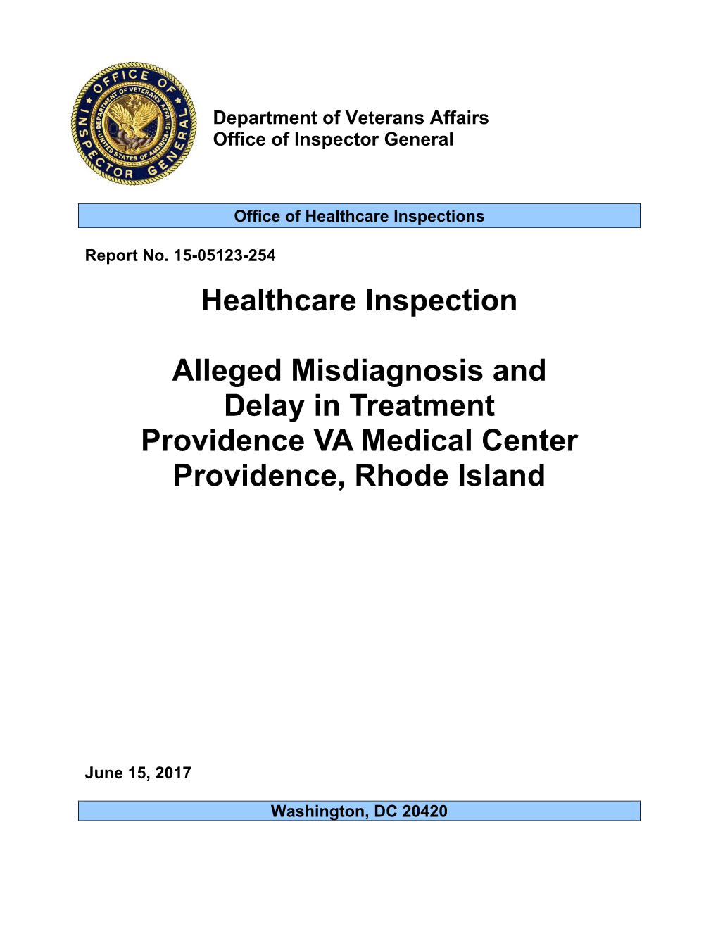 Healthcare Inspections