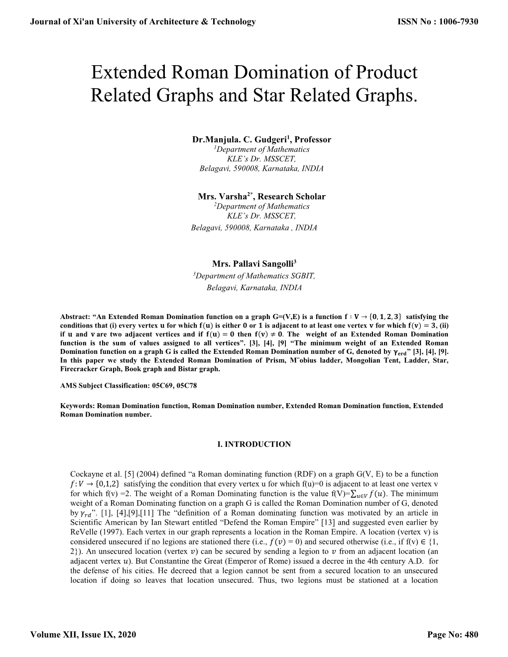 Extended Roman Domination of Product Related Graphs and Star Related Graphs