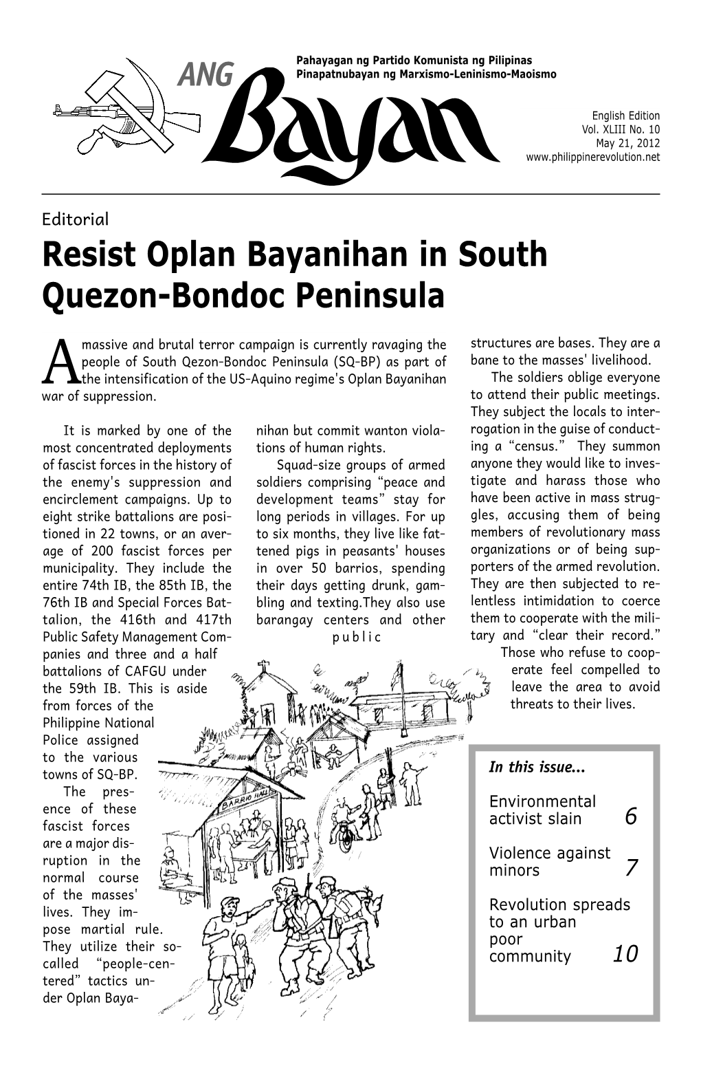ANG Resist Oplan Bayanihan in South Quezon-Bondoc Peninsula