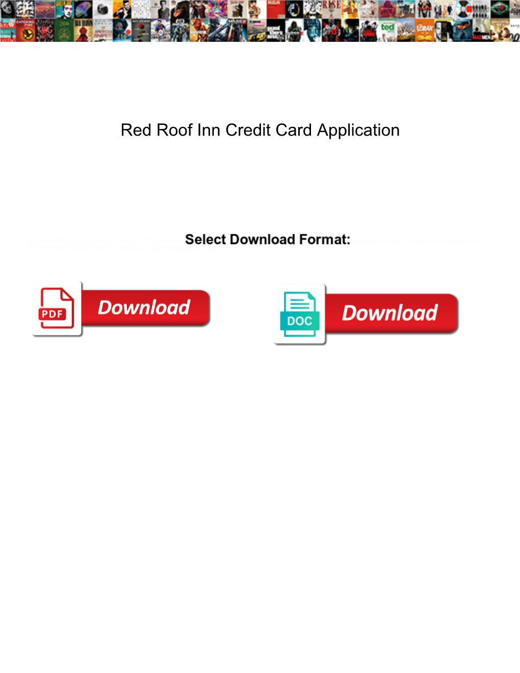Red Roof Inn Credit Card Application