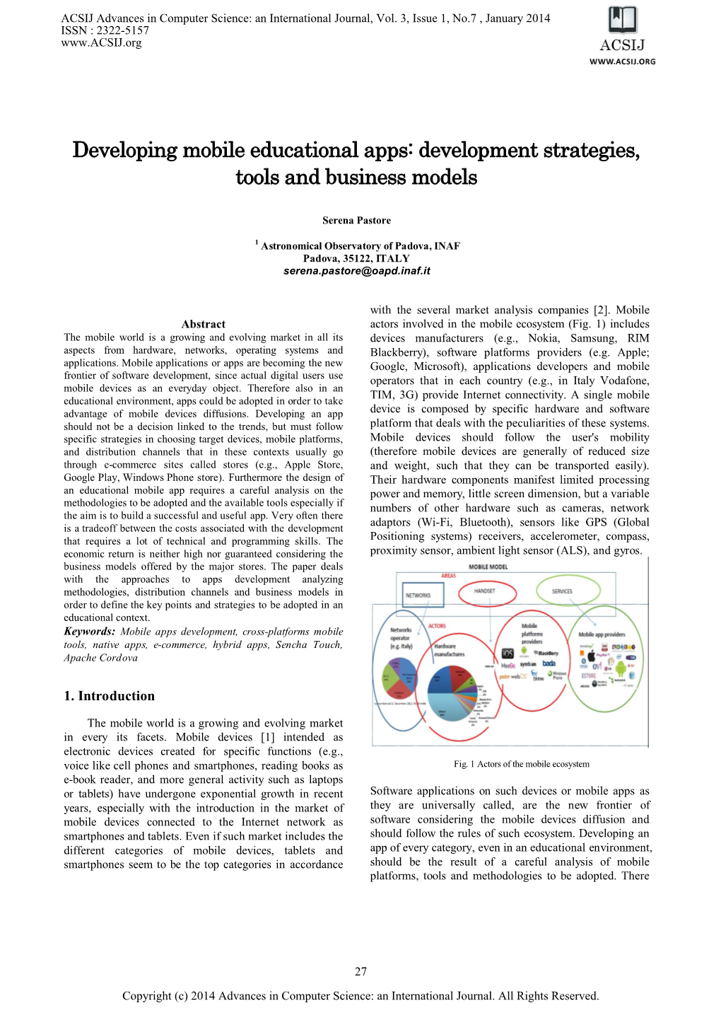 Developing Mobile Educational Apps: Development Strategies, Tools and Business Models