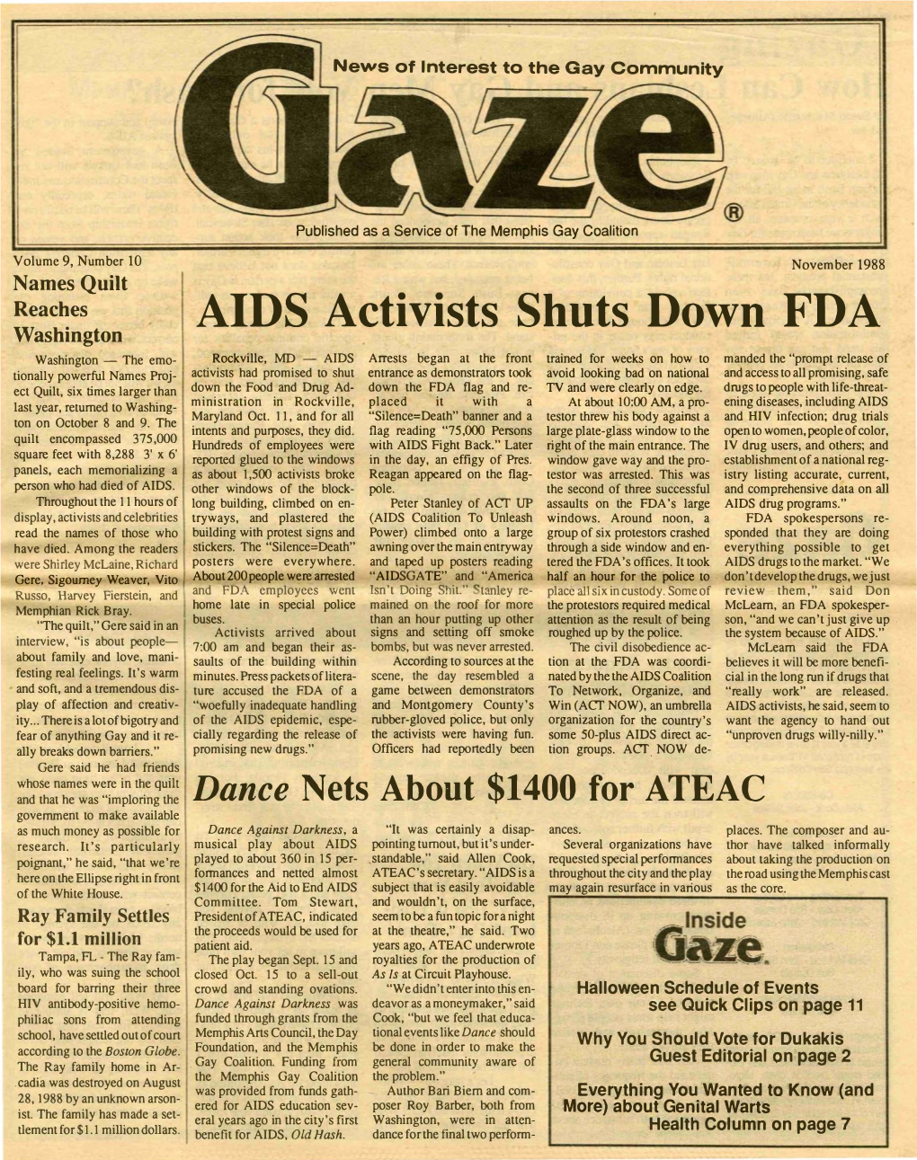 AIDS Activists Shuts Down FDA Washington