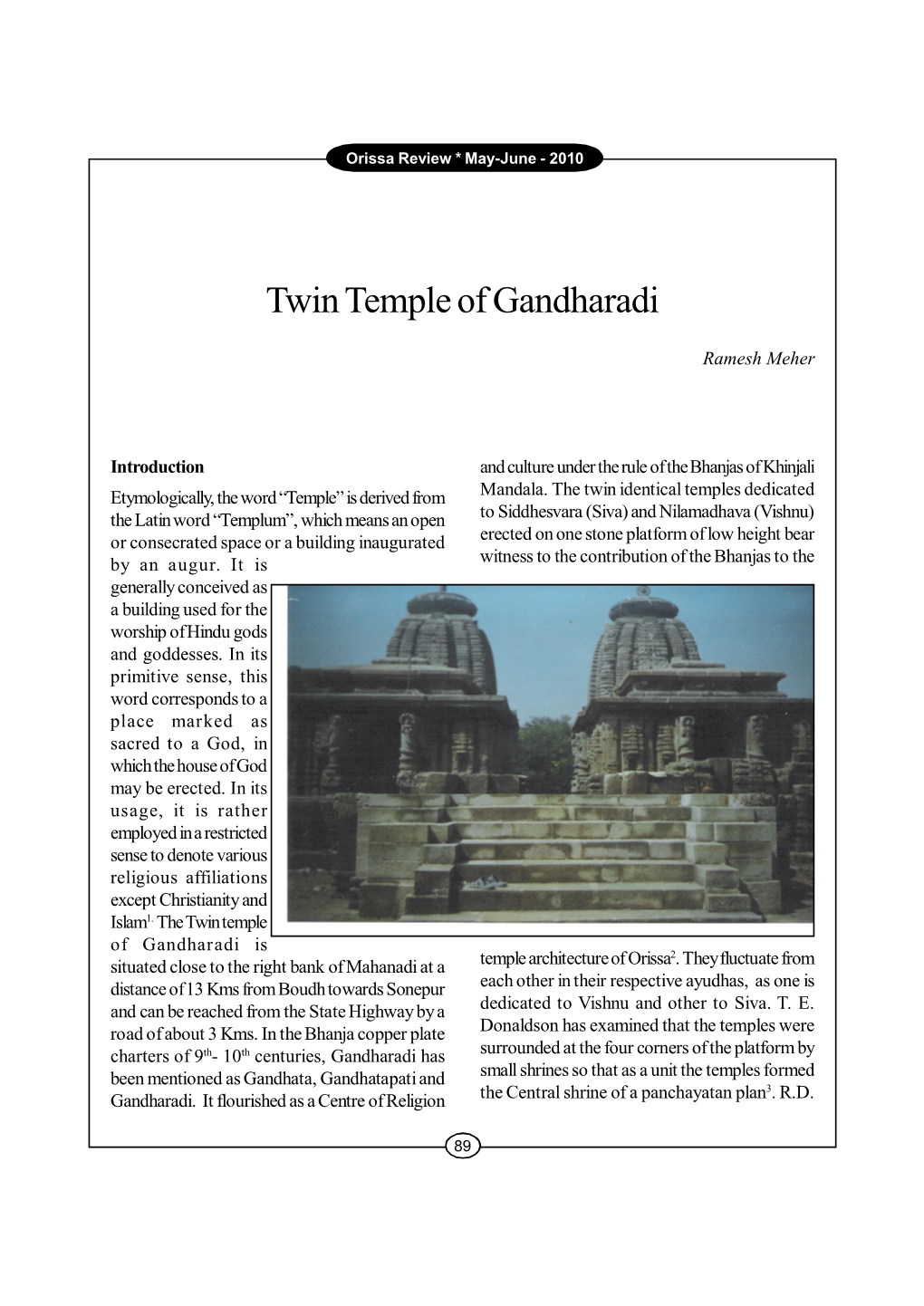 Twin Temple of Gandharadi
