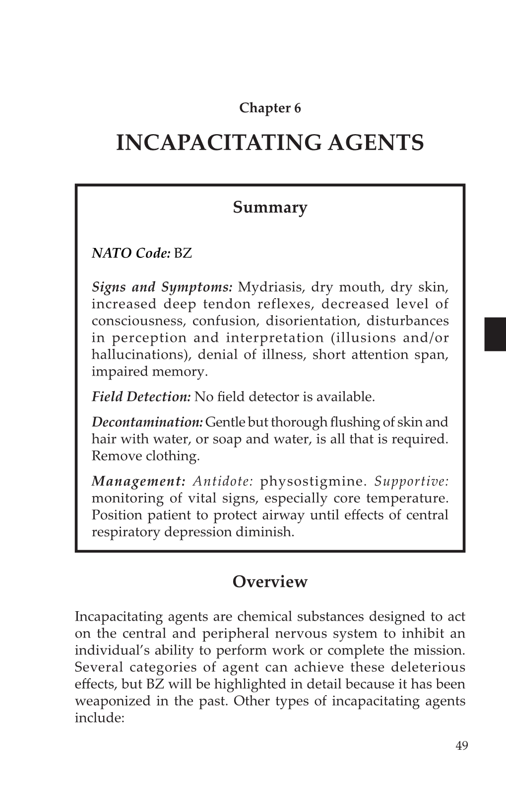 Incapacitating Agents