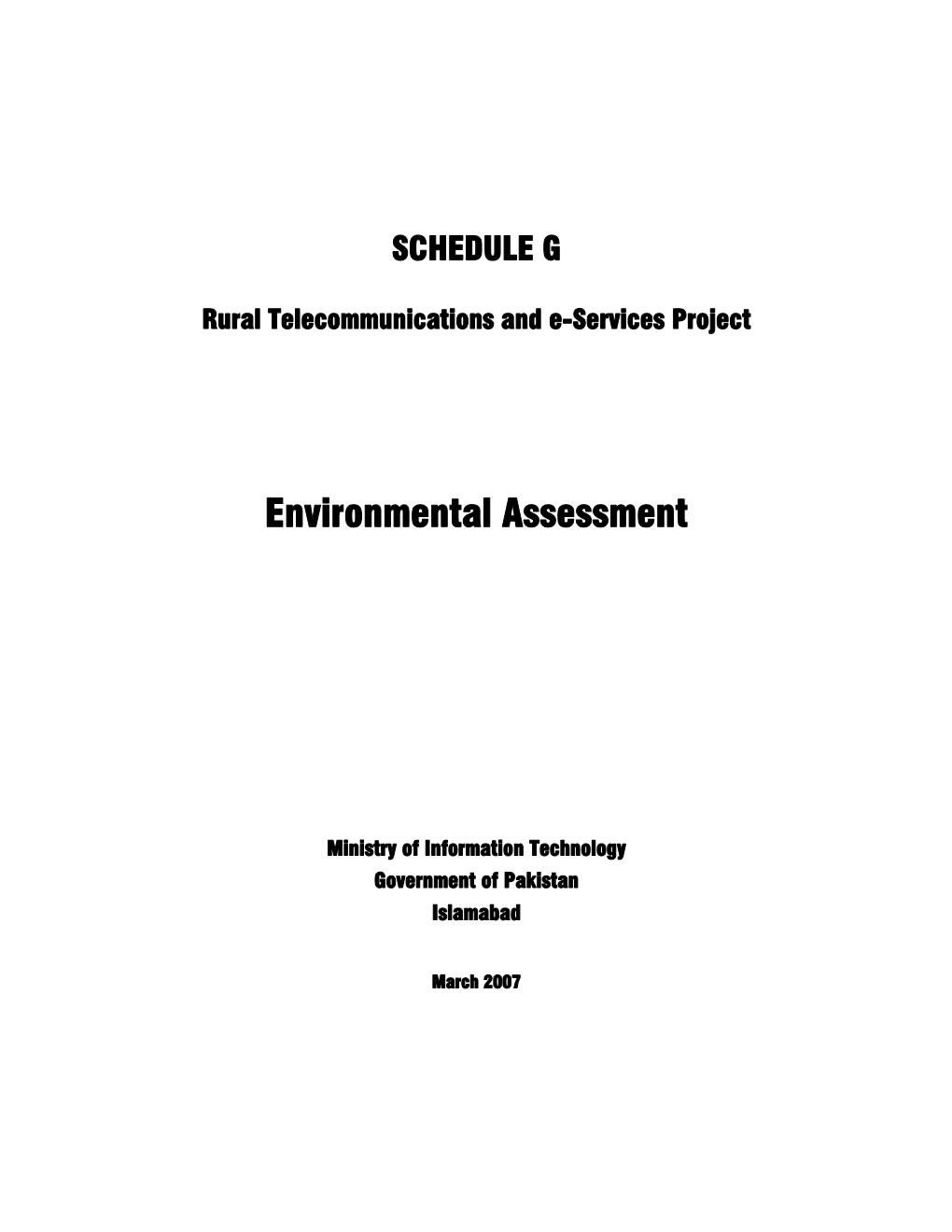 Environmental Assessment