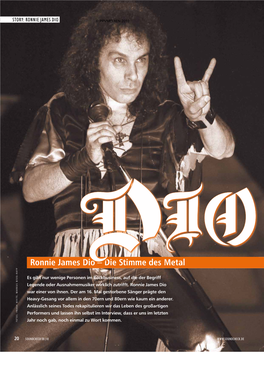 Ronnie James Dio – Die Stimme Des Metal