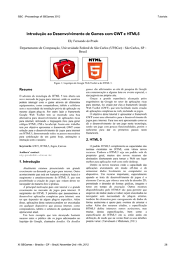 Introdução Ao Desenvolvimento De Games Com GWT E HTML5